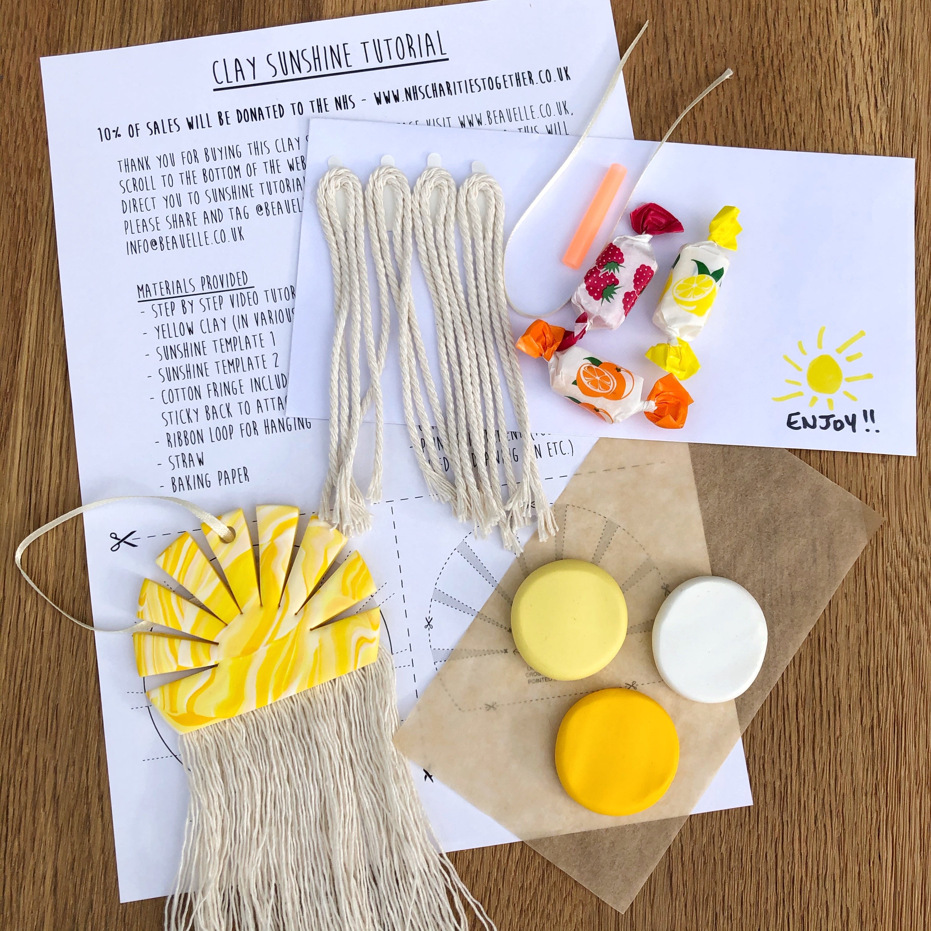 5 x Clay Sunshine making kit