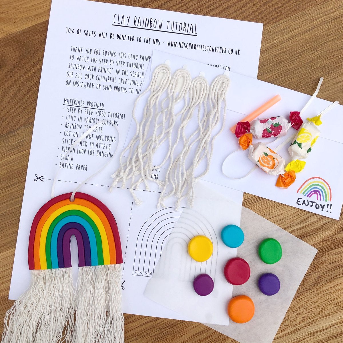 Rainbow and Sunshine making kit - 1 of each